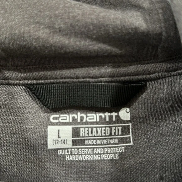 Carhartt Hoodie Relaxed Fit Size L 12-14 - Picture 4 of 5